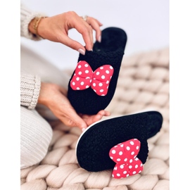 Dětské papuče s mašlí Child Black černý