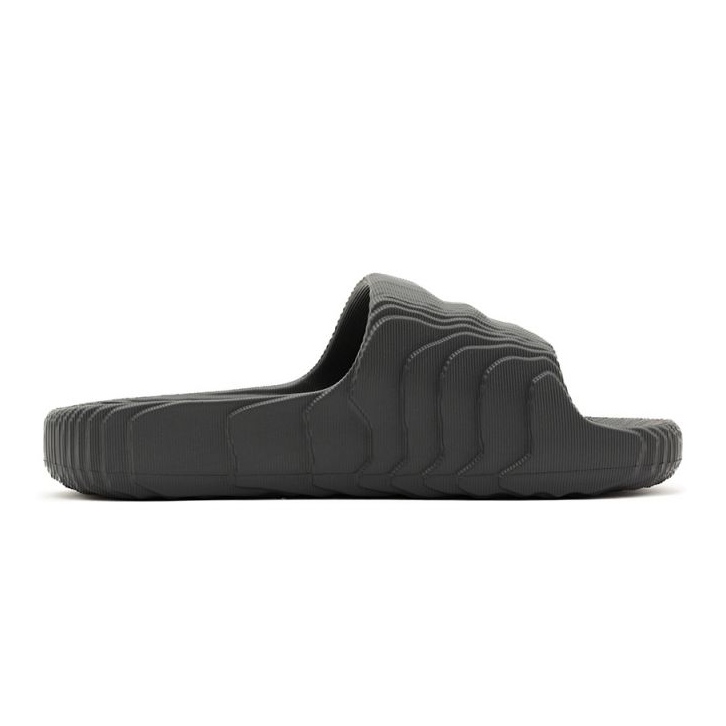 Adidas Adilette 22 Grey Five pánské žabky, lifestylové, módní na léto, černé (HP6522) šedá
