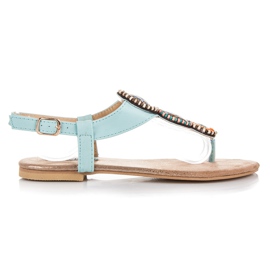 Vices Ozdobné žabky s přezkou modrý Vices Ozdobné žabky s přezkou modrý