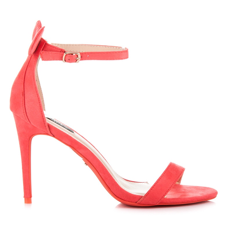 Vices Semišové podpatky s ušima červené