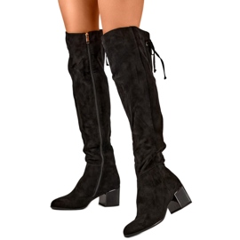 Boty Model FL3002B Černá - PRIMO Boty Model FL3002B Černá - PRIMO