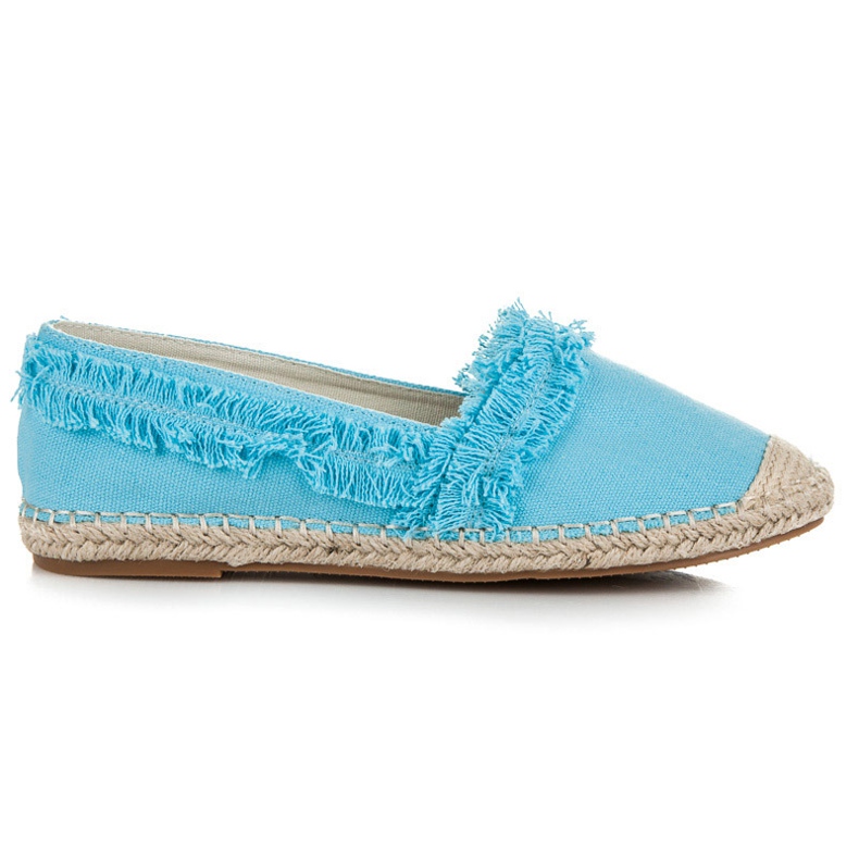 Vices Modré Espadrilky S Třásněmi modrý