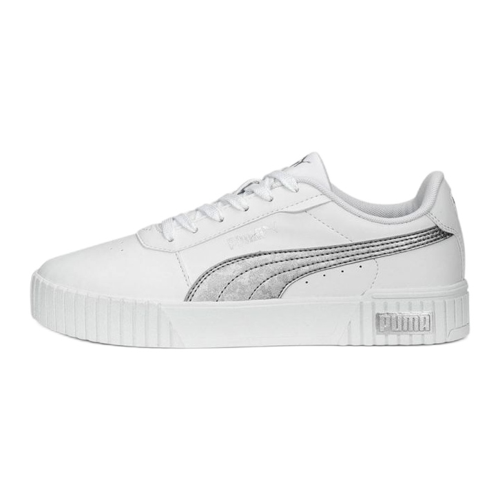 Boty Puma Carina 2.0 Space Metallics 389387-02 bílé bílý