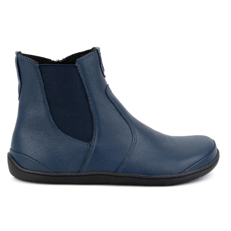 Olivier Dámské barefoot boty Chelsea se zipem, zateplené 1263, tmavě modrá modrý Olivier Dámské barefoot boty Chelsea se zipem, zateplené 1263, tmavě modrá modrý