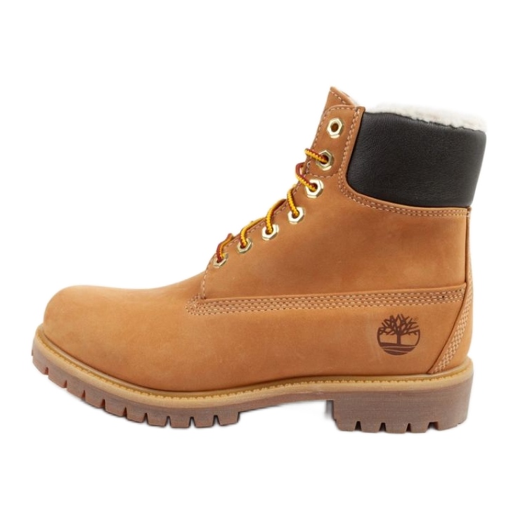 Trekingové boty Timberland Premium 6 TB1A2E31231 hnědé žlutá Trekingové boty Timberland Premium 6 TB1A2E31231 hnědé žlutá