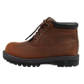 Pánské boty Skechers 205274/CDB hnědé hnědý