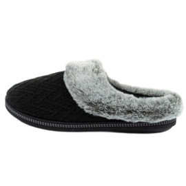 Dámské zateplené pantofle Skechers 167225/BLK černé černý