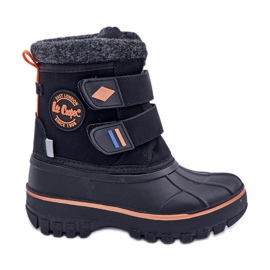 Dětské boty na suchý zip Lee Cooper LCJ-24-44-2865K Black černý