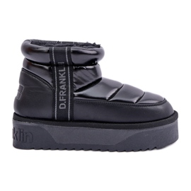 Nízké boty do sněhu se silnou podrážkou D.Franklin DFSH371011 Black černý