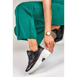 Dámské tenisky na platformě, černé, 23-7B černý