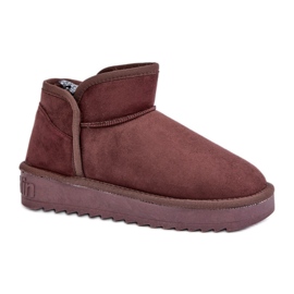 Dámské zateplené sněhule D.Franklin DFSH370010 hnědé hnědý