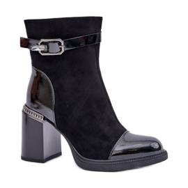 Dámské zateplené boty Da MR880-085 černé černý