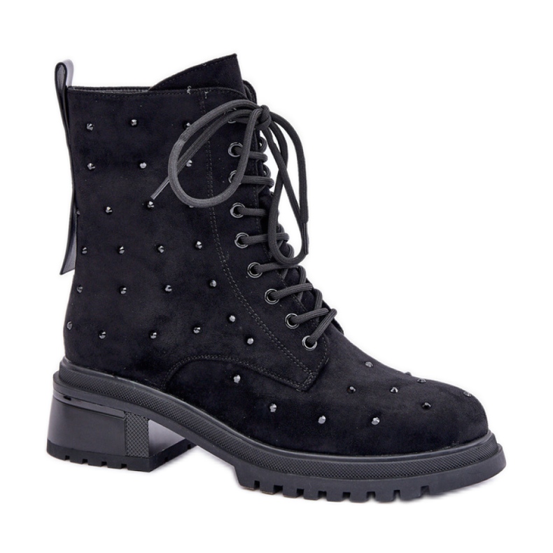 Dámské pracovní s kamínky MR880-017 černé černá