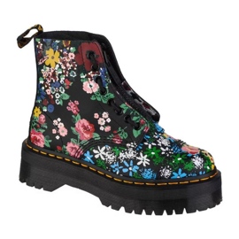Dr. Martens boty Dr Martens Sinclair Bex Floral Mash Up DM27128001 s květinami černá