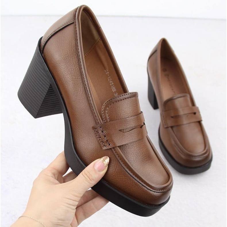 Boty na vysokém podpatku Potocki W 12451 WOL265B hnědý