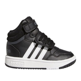 Sportovní boty Adidas Hoops se suchým zipem GW0408, černé černý