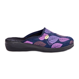 Dámské pantofle s listy Inblu CU00005F Navy Blue modrý