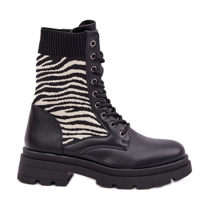 Dámské pracovní boty s ponožkou Zebra, černá