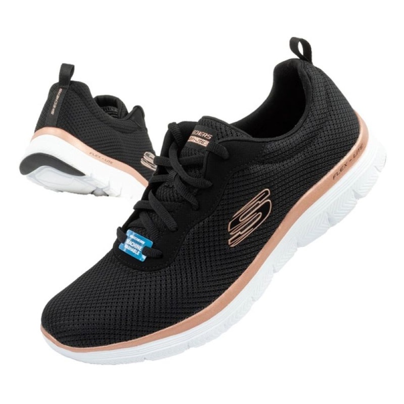 Boty Skechers Flex Appeal 4.0 Brillant View 149303/BKRG černá