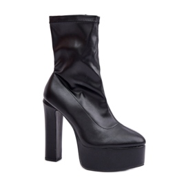 Step in style Boty Model Tennira C-243 Black - Krok ve velkém stylu černý