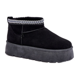 Sněhule Model Heslania HY877 Black - Step in style černá