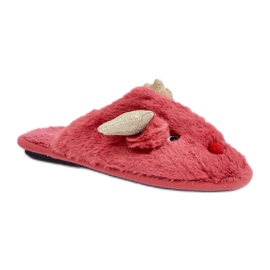 Step in style Pantofle Model Asielle YL-54 Coral - Krok ve stylu červený