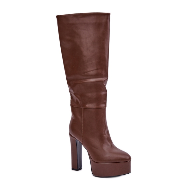 Step in style Boty Model Felilorn C-264 Brown - Krok ve velkém stylu hnědý