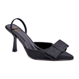 Model na vysokém podpatku Gredan SQC-109 Black - Step in style černý
