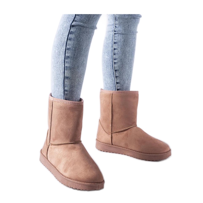 Růžové zateplené klasické sněhule Libero - Solea růžový