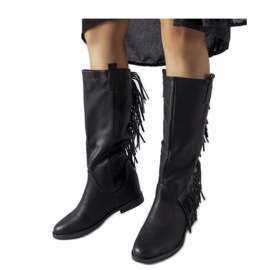 Černé boty na klínku Giorgia - Solea černý