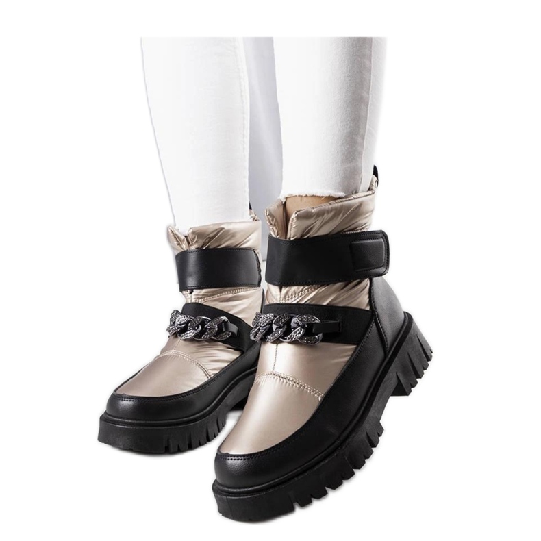 Zlaté sněhule s řetízkem Ephraim - Solea