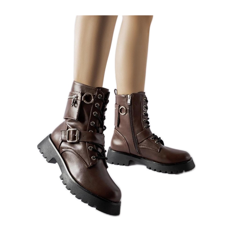 Hnědé zateplené pracovní tašky s vakem hnědý