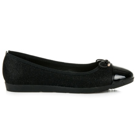 Nio Nio Baleríny S Lakovanou Špičkou černý