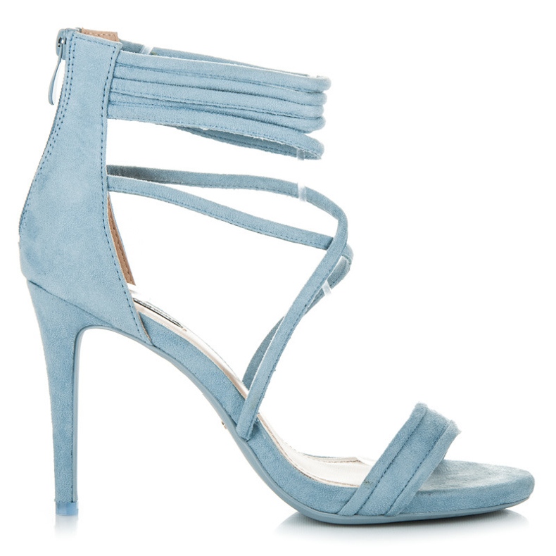 Vices Modré sandály na vysokém podpatku modrý