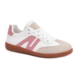 Dámské nízké tenisky 7112 White/Pink bílý Dámské nízké tenisky 7112 White/Pink bílý