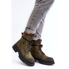 Step in style Trappers Model Narelona 6602 Dark Green - Krok ve velkém stylu zelená