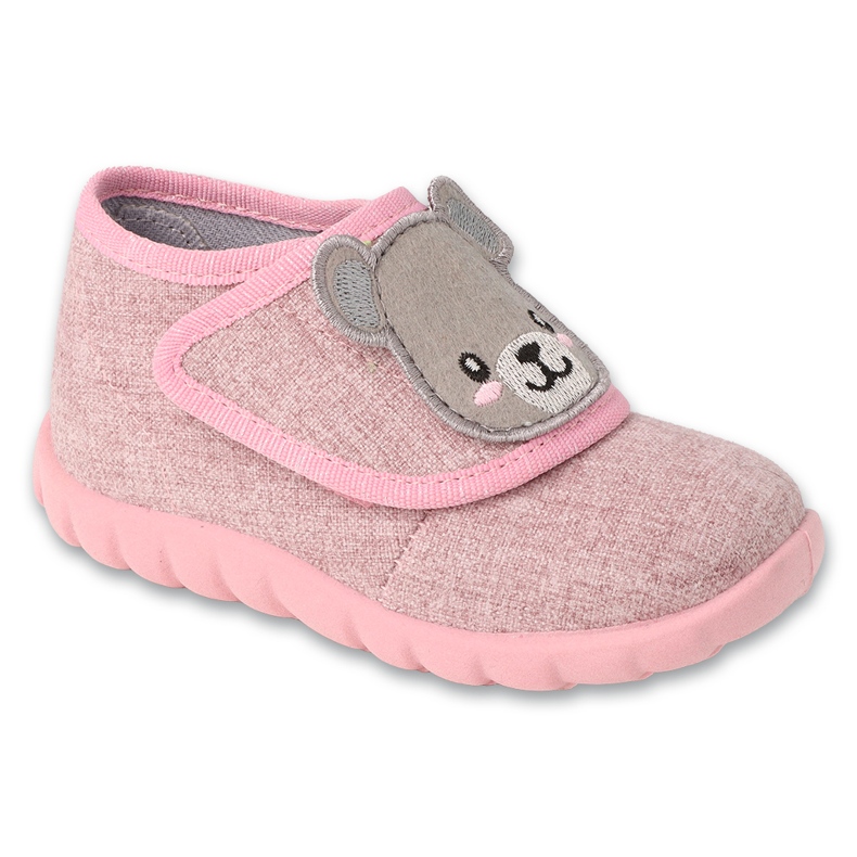 Dětské pantofle Befado na suchý zip 454P037 růžové růžový Dětské pantofle Befado na suchý zip 454P037 růžové růžový