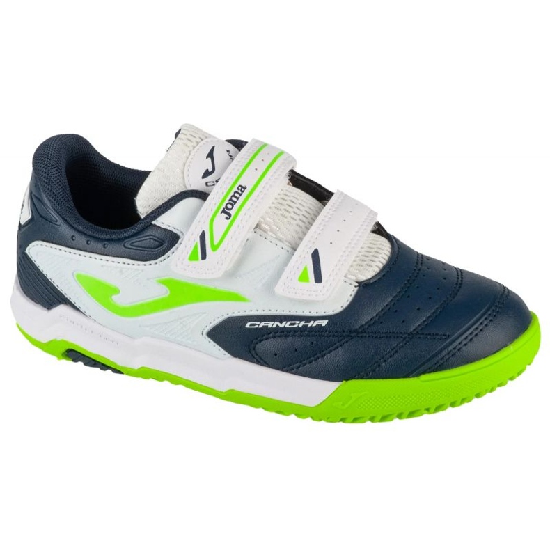Joma Cancha 2503 v bílé a modré fotbalové botě CAJS2503invv modrý