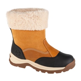 Timberland White Ledge Pullon WP TB1A2KUF231 Shoty žluté s kožešinou žluť