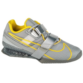 Nike Romaleos 4 CD3463-002 Šedé-žluté tréninkové boty šedá