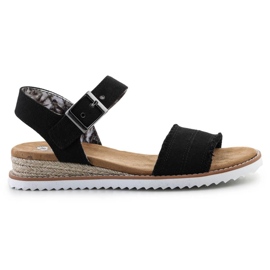 Boty Sandály Skechers Espadrilky Boby Adobe Princess 113541-BLK černý