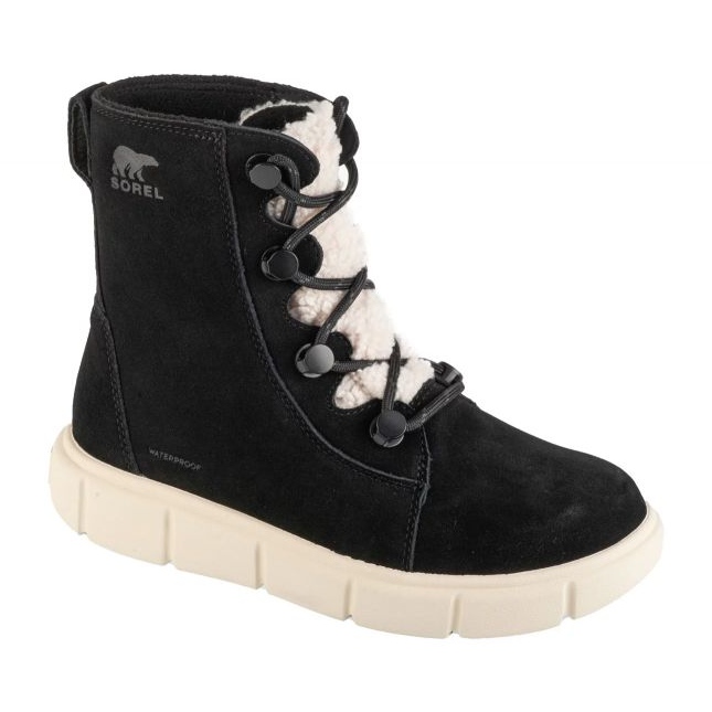 Sorel Explorer III Joan Cozy WP 2077981010 Shoes Black černá Sorel Explorer III Joan Cozy WP 2077981010 Shoes Black černá