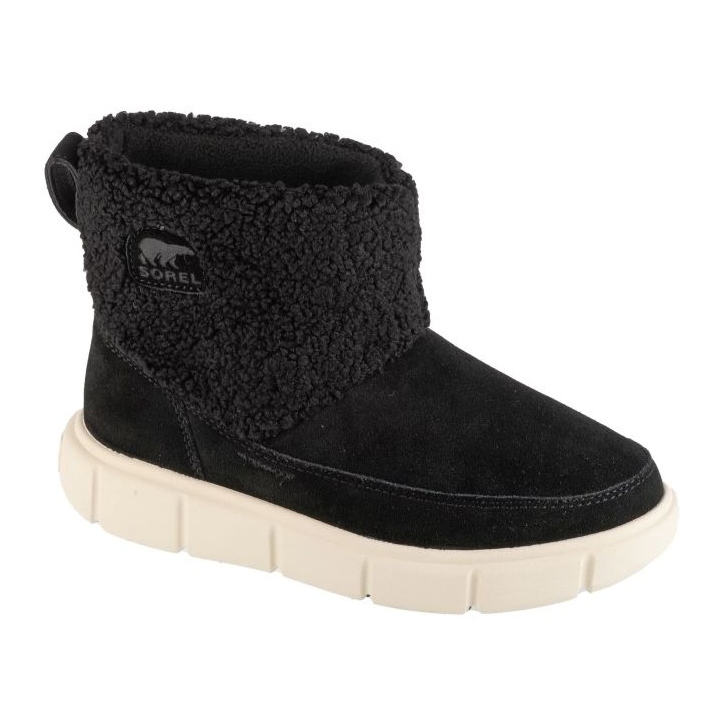 Boty Sorel Explorer Iii Slip-on Cozy Wp 2079341010 černá Boty Sorel Explorer Iii Slip-on Cozy Wp 2079341010 černá