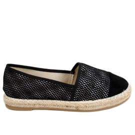 Espadrilles Dámský semišový černá černý