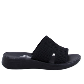 Dámské překlopení -Flops Openwork Soft Black černý