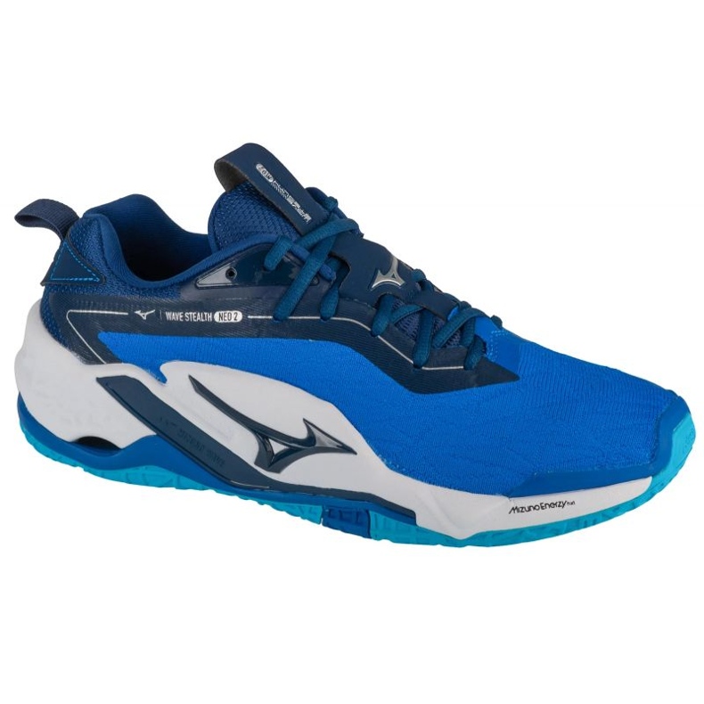 Házenkářské boty Mizuno Wave Stealth Neo Ii X1GA240001 modrý Házenkářské boty Mizuno Wave Stealth Neo Ii X1GA240001 modrý