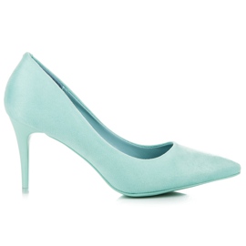 Comer Semišové podpatky zelený