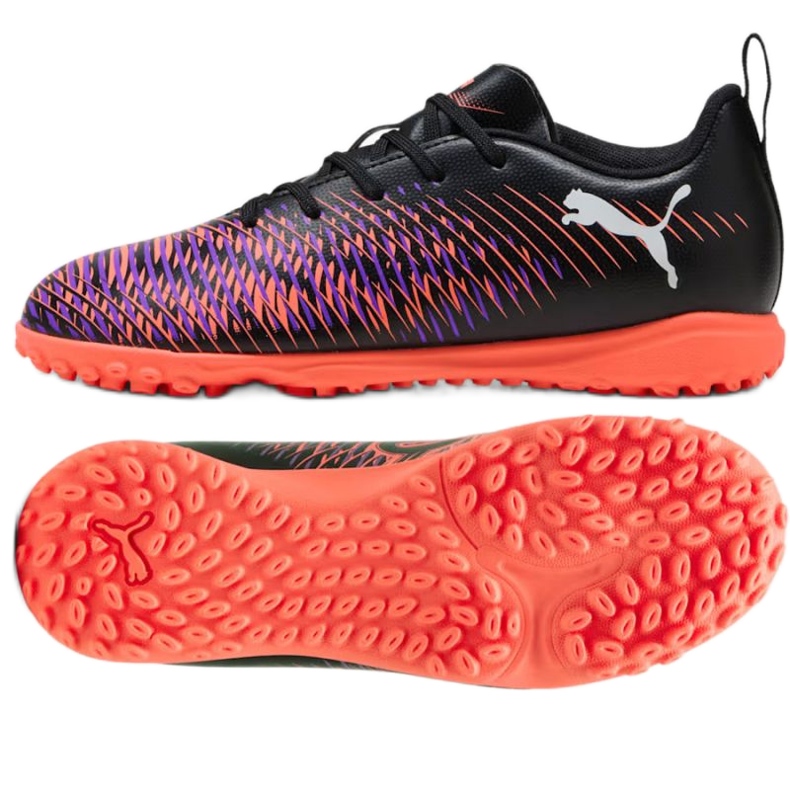 Puma Future 8 Play TT 108396-01 Černá a fialová fotbalová bota