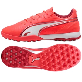 PUMA KING MATCH TT 108313-01 Červené fotbalové boty červený
