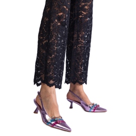 Fialové kachňata s otevřeným pietem fialový Fialové kachňata s otevřeným pietem fialový